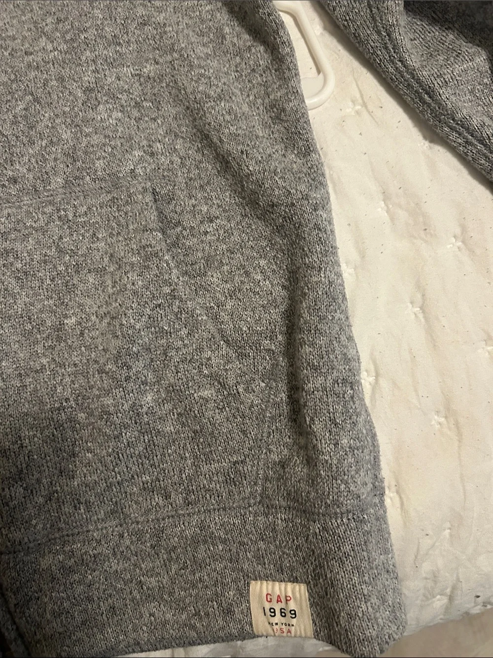 GAP Heather Gray Kids Zip-Up Hoodie